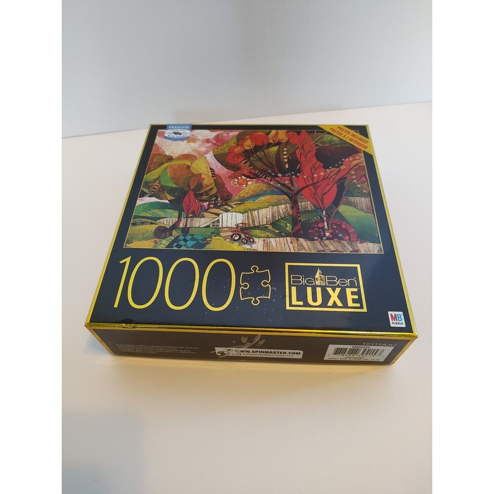 Big Ben Luxe NOS Milton Bradley Big Backyard 1000 Piece Jigsaw Puzzle - Complete